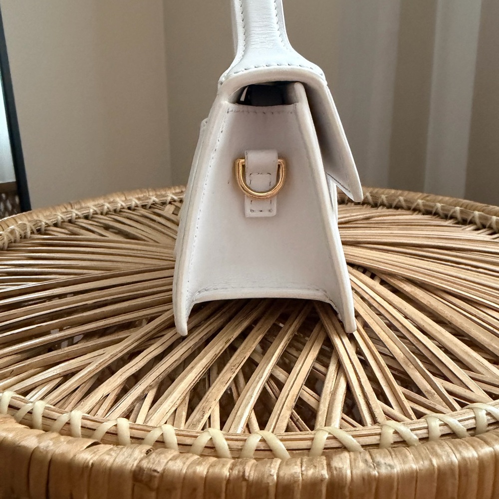 Jacquemus White Leather Le Bambino Mini Top-Handle Bag - Picture 4 of 15